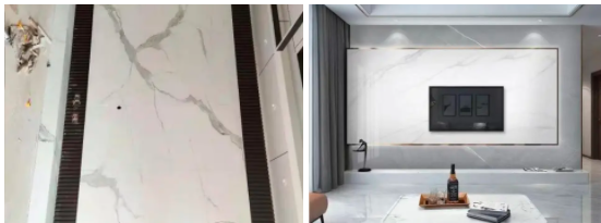 网红悬空背景墙