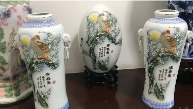 摆件三宝 梅鹰图